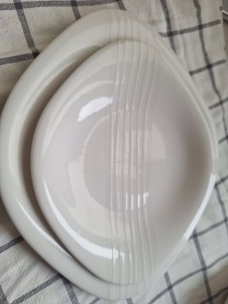 Pack 2 Vajillas Porcelana Blanca