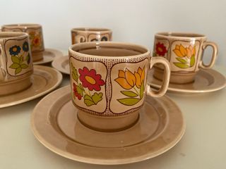 Set 5 Tazze Ceramica Pagnossin E.