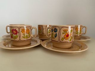 Set 5 Tazze Ceramica Pagnossin E.