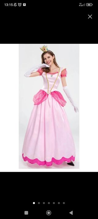 Disfraz Princesa Peach Talla Única