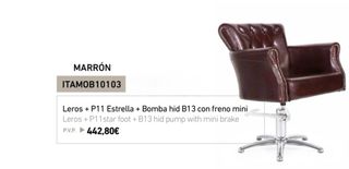 Sillón Peluquería chesterfield