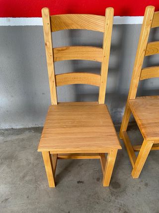 Sillas de madera