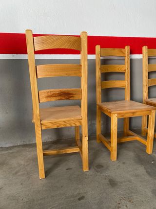 Sillas de madera