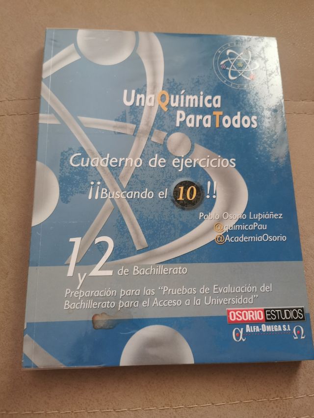 Una Química Para Todos, cuaderno de ejercicios. 