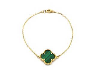 E1792222-31	Pulsera Oro 18k Con Malaquita