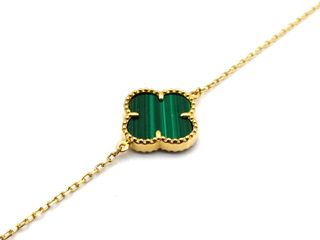E1792222-31	Pulsera Oro 18k Con Malaquita