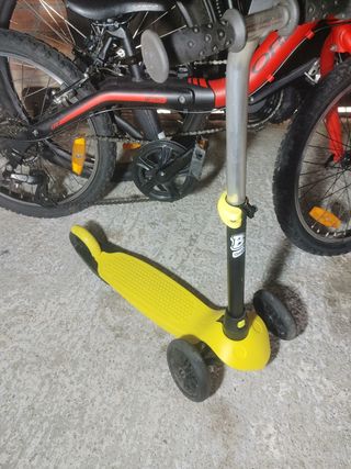 Patinete infantil 3 ruedas amarillo