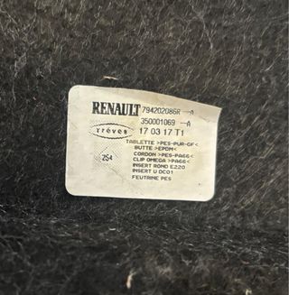 BANDEJA TRASERA MALETERO RENAULT MEGANE 4 FASTBACK