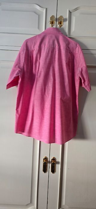 Camisa Rushmore Caballero Rosa Talla L