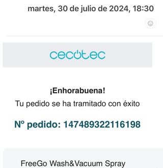 Fregona eléctrica FreeGo Wash&Vacuum Spray