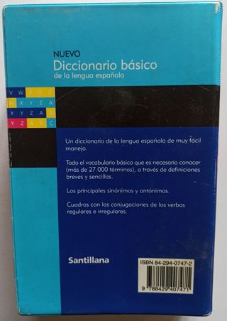 NUEVO DICCIONARIO BASICO DE LA LENGUA ESPAÑOLA ...