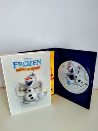 DVD Frozen Sing Along + muñecas Elsa y Ana
