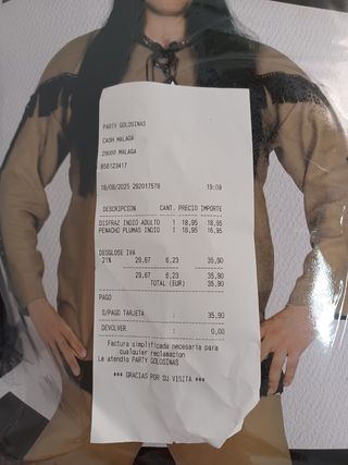 Disfraz Indio Americano Plumas y Traje