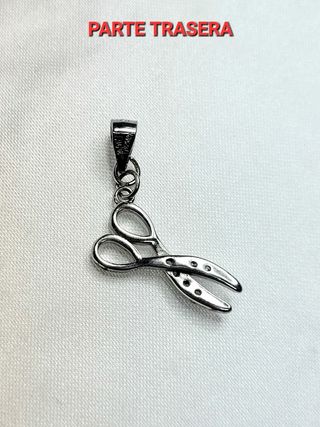 Amuleto Tijeras+cadena 45cm.Plata 925 .