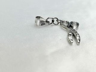 Amuleto Tijeras+cadena 45cm.Plata 925 .