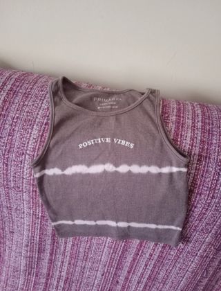 Lote 6 crop top niña