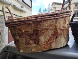 3 Cestini Decorativi Floreali