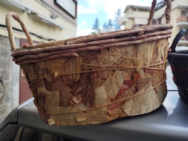 3 Cestini Decorativi Floreali