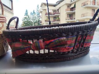 3 Cestini Decorativi Floreali