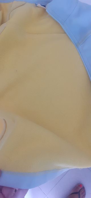 Chaqueta Reebok T-M y Bolso Azul/Blanco