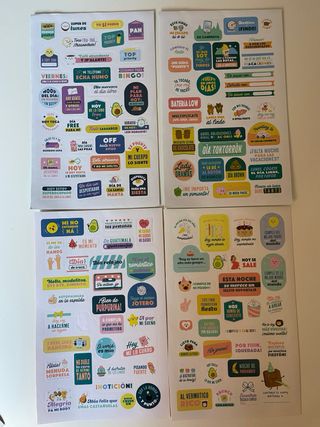 Láminas de pegatinas Mr. Wonderful