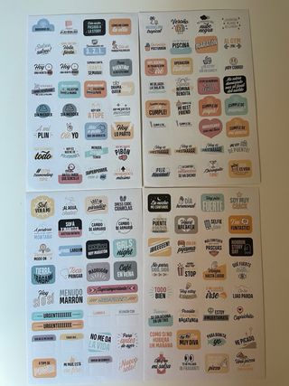 Láminas de pegatinas Mr. Wonderful