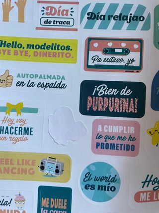 Láminas de pegatinas Mr. Wonderful