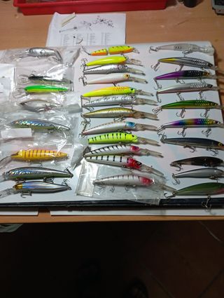 Lote de señuelos de pesca