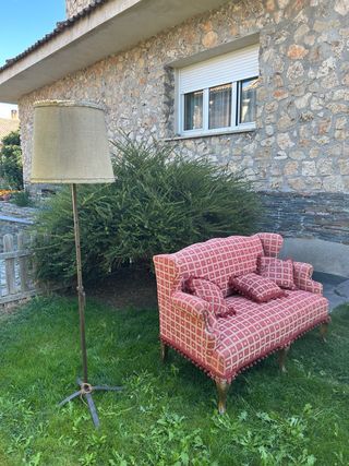 Sofá Isabelino Rojo y Beige