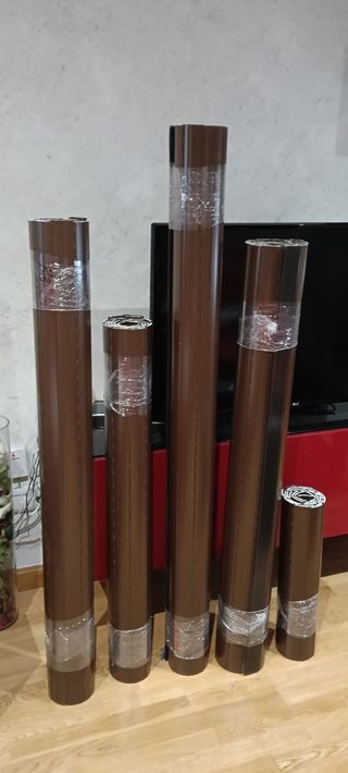 Persianas aluminio marrón nuevas a estrenar.