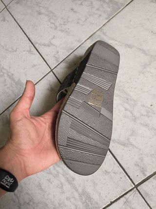 Sandalias Mary Paz grises abiertas mujer