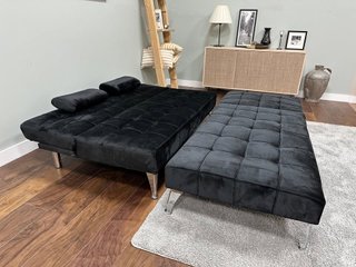 Sofá Cama Negro Terciopelo Nuevo