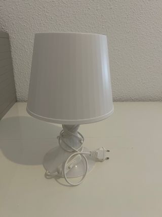 Lámpara de mesa blanca 29 cm, incluida bombilla 