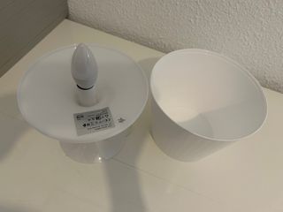Lámpara de mesa blanca 29 cm, incluida bombilla 