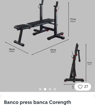 Banco de pesas para press de banca