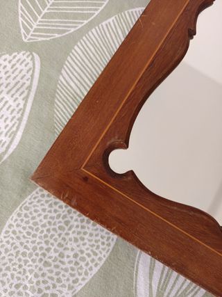 Espejo antiguo marco madera