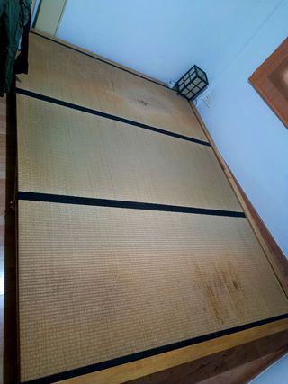 Tatami Japonés Beige y Negro