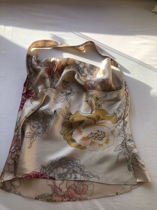 Top C'est Comme Ca Seda Estampado Floral