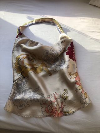 Top C'est Comme Ca Seda Estampado Floral