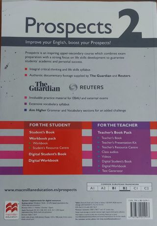 Libro inglés PROSPECTS 2 Wb Pk