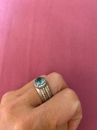 Anillo Thomas Sabo Plata Ley Azul