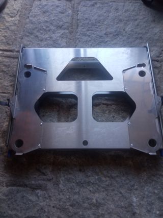 Cocina portátil con fregadero y bandeja