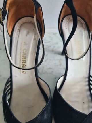Scarpe eleganti A. Carraro nere tacco 9 cm