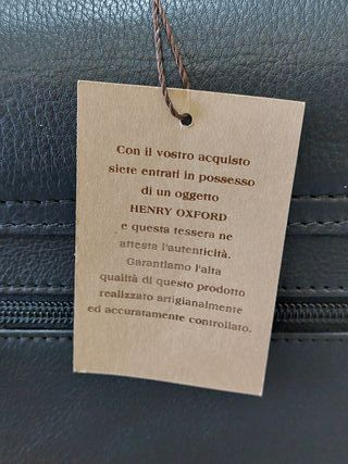 Borsa uomo HENRY OXFORD pelle nera