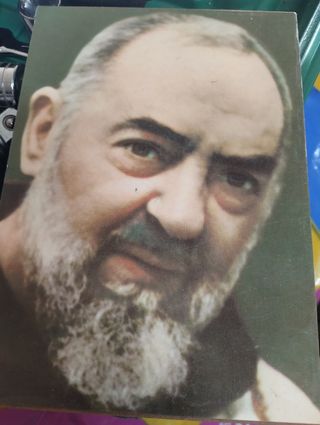 Immagine Padre Pio su legno