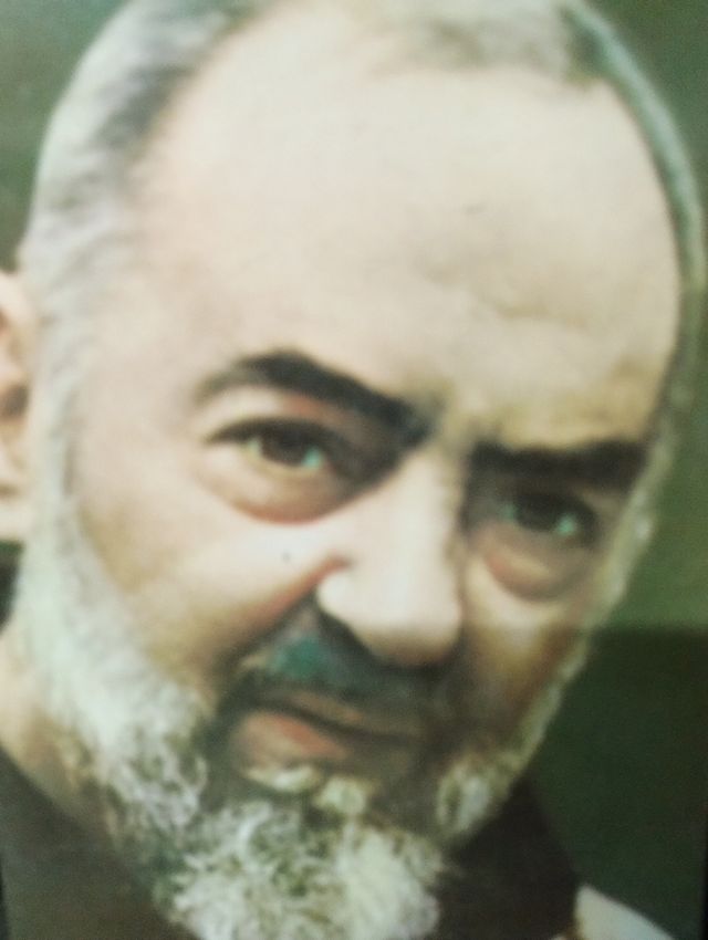 Immagine Padre Pio su legno