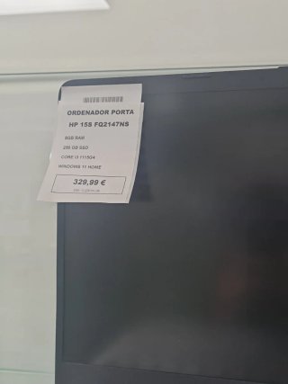 Ordenador portátil HP 15s-fq217ns Plata