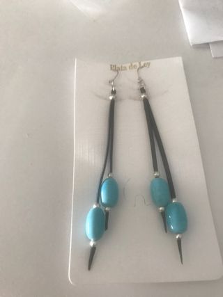 Pendientes Plata de Ley Turquesa