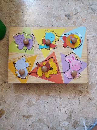 Pack 3 Puzzles Madera Animales