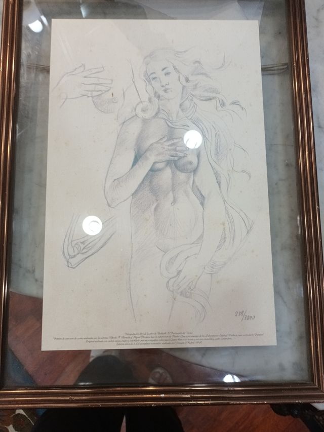Dibujo a lápiz de mujer desnuda